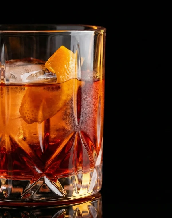 Obsidian Negroni — Tanqueray No. Ten, Campari 1757, Carpano Antica